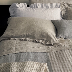 SOFFIO set of 2 pillowcases-52x82-natural brown