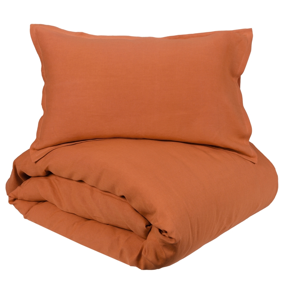 SOFFIO Duvet cover set - IT QUEEN - orange